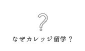 なぜカレッジ留学？