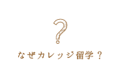 なぜカレッジ留学？